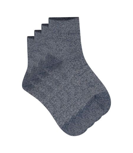 Lot de 2 paires de mi-chaussettes coton Mode