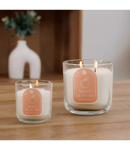 Bougie Parfumée en Verre Floa 115g Pêche