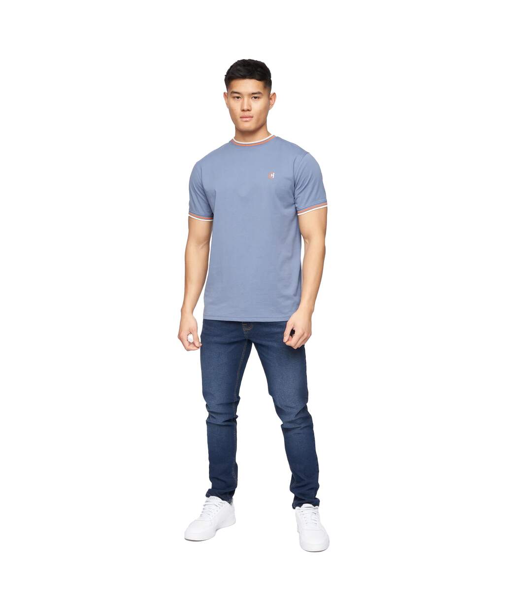 T-shirt ordale homme denim Crosshatch-4