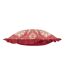 Kirkton pleated floral cushion cover 50cm x 50cm redcurrant Paoletti
