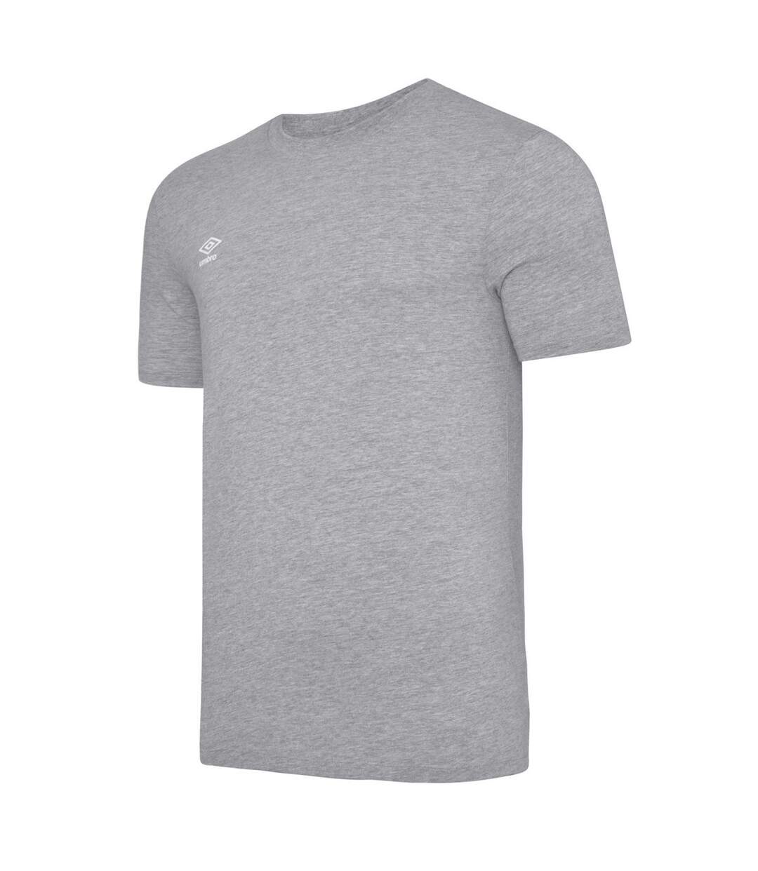 Mens Club Leisure T-shirt Light Grey Marl Umbro-1