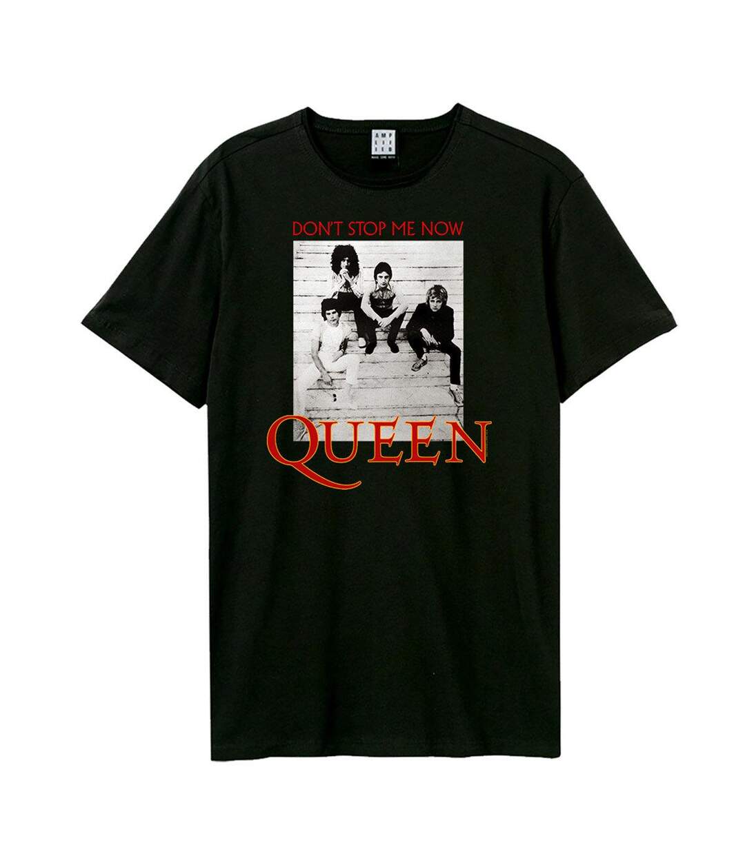Unisex adult don´t stop me now queen t-shirt black Amplified-1