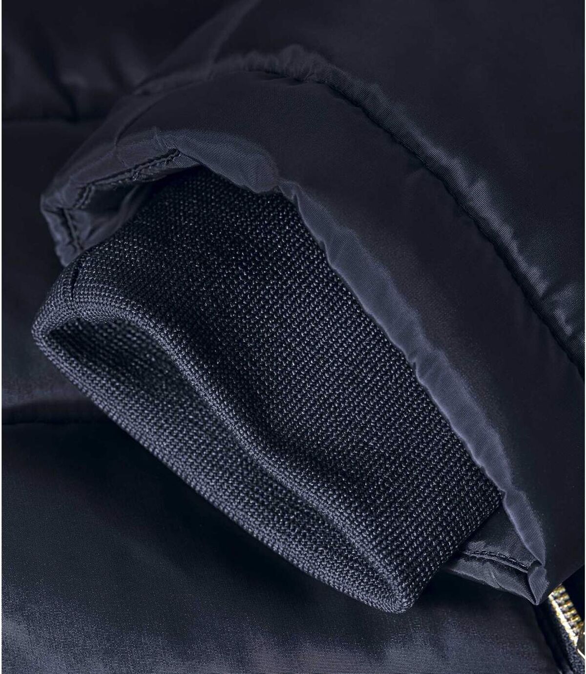 Prošívaná bunda do arktické zimy s kapucí lemovanou odepínací umělou kožešinou Atlas For Men