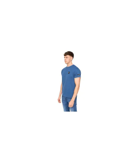 Mens Wrentham Cotton T-shirt Blue Duck And Cover