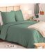 Parure de Lit 3 Pièces Percale 240x220cm Tilleul-1