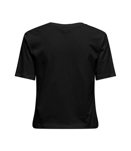 T-shirt noir femme jdy rex 15352294 - l