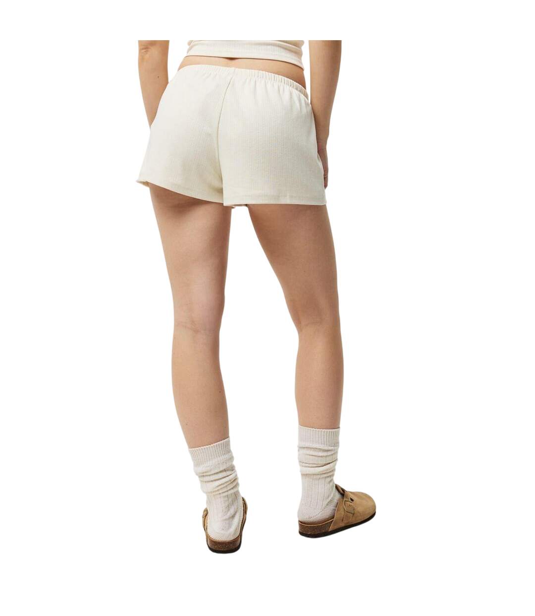 Womens/ladies Cotton Relaxed Fit Sweat Shorts Vintage White Jack Wills-3