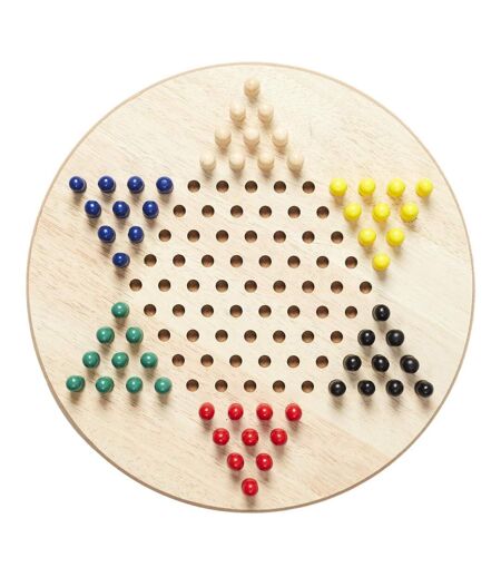 Jeu de Société Dames Chinoises 29cm Naturel