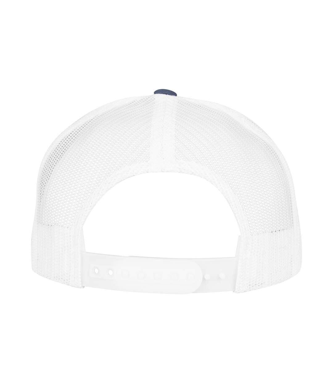Casquette Trucker Adulte Bleu Marine Blanc Flexfit-2