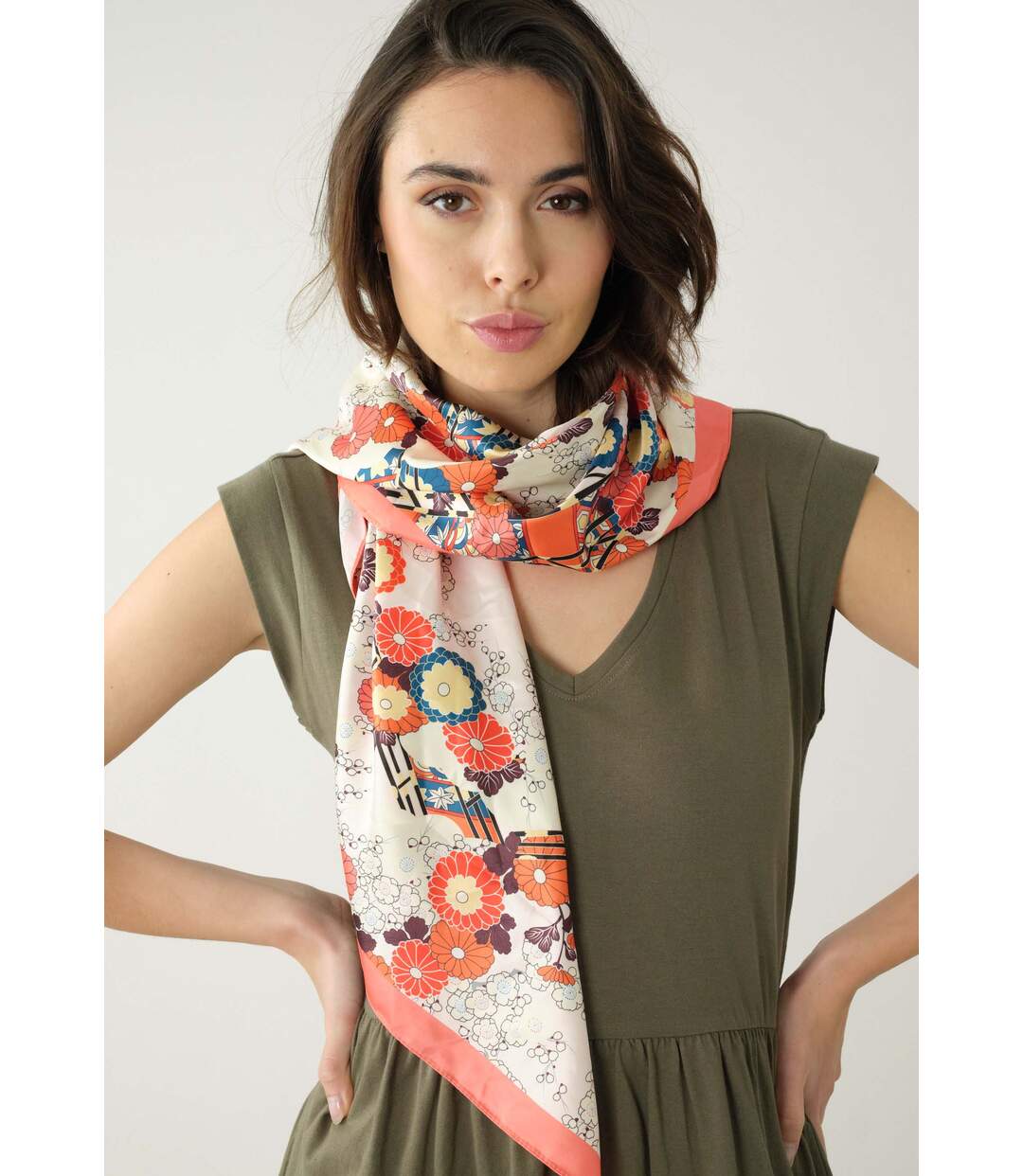 Chèche foulard à motif SANAE-5