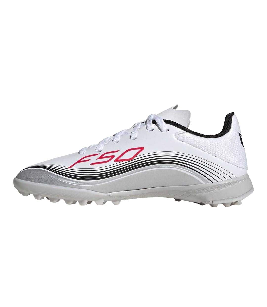 Chaussures De Foot F50 League Enfant Blanc Rouge Adidas-3