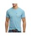 T-Shirt bleu homme superdry classic essential-1