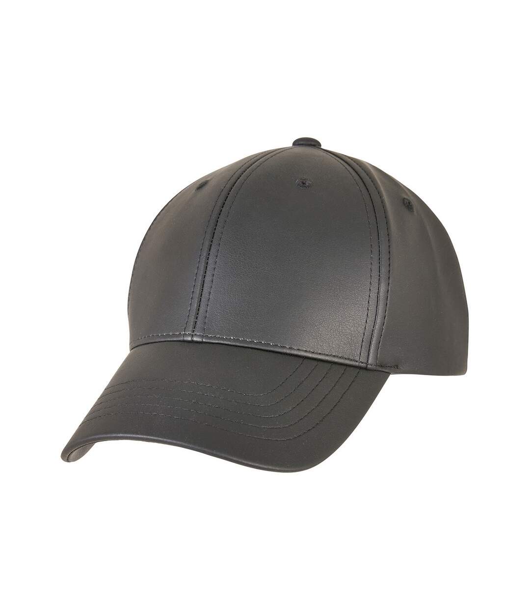 Unisex adult alpha shape cap black Flexfit-4