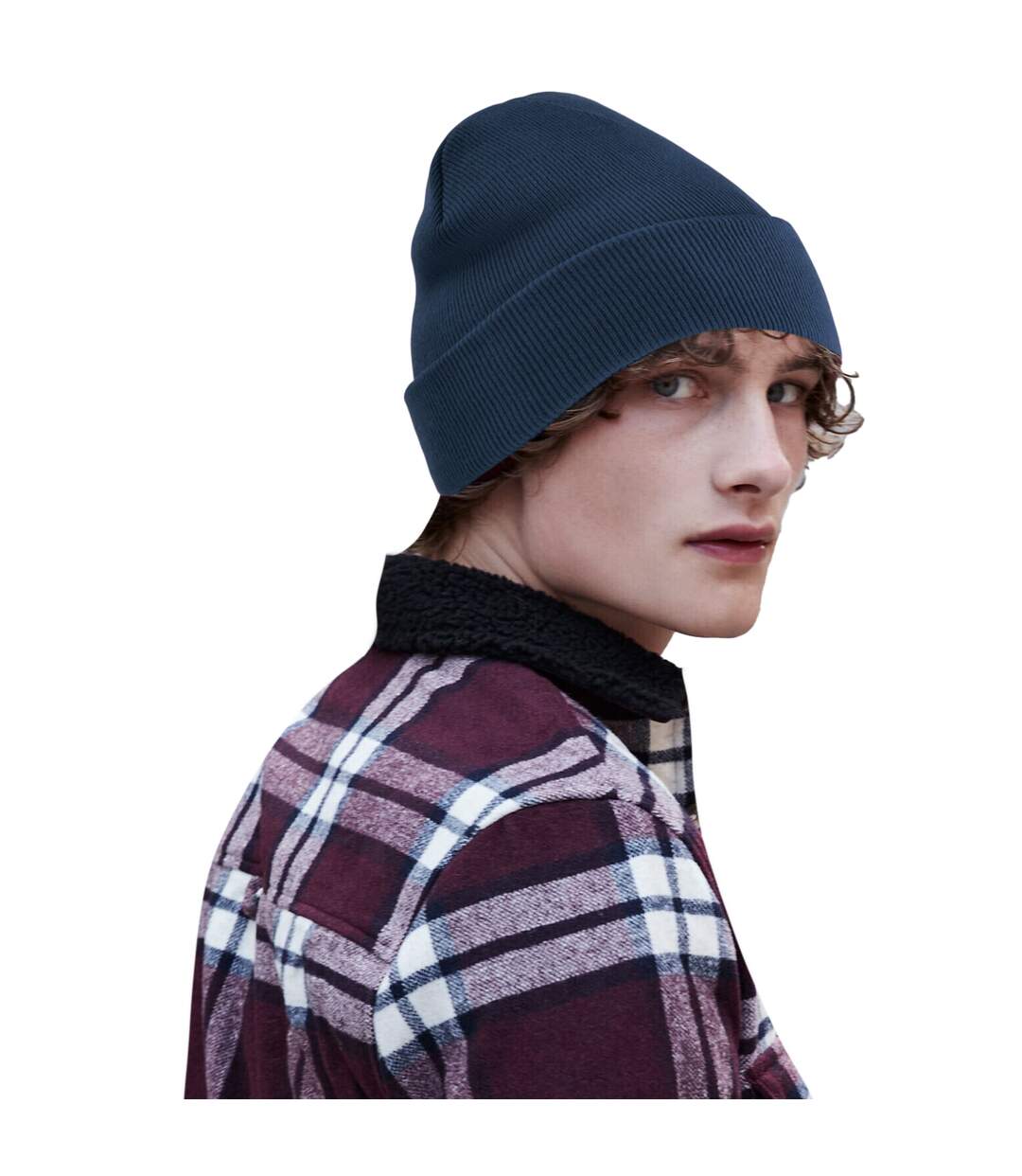 Bonnet original bleu marine Beechfield-2