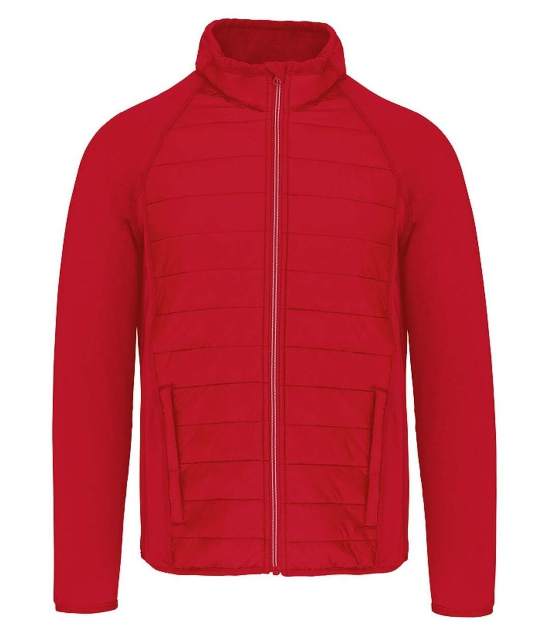 Veste sport bi-matière - Unisexe - PA233 - rouge-1