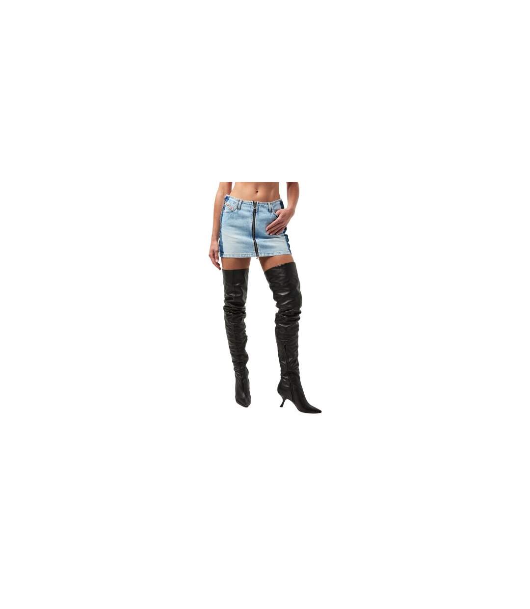 Mini Jupe Ron S4 Femme Bleu Diesel-1