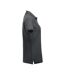 Womens/ladies Manhattan Melange Polo Shirt Anthracite Melange Clique-4