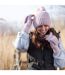 Gants Mitaines Femme Thermiques Hiver Sans Doigts-5