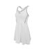 Robe T-shirt Motif/style Évasé Femme Blanc Vert Sombre Slazenger-4