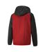 Mens Teamliga Colour Block Anorak Red Black Puma-2