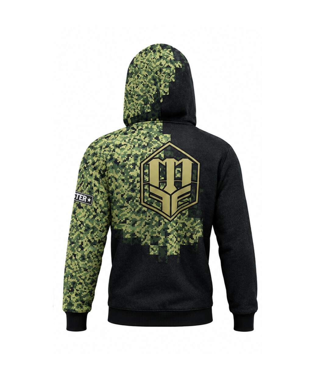 Veste À Capuche Motif/style Camouflage Enfant Vert Noir Masters-2