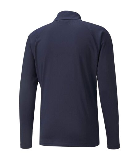 Mens Teamliga Tracksuit Top Peacoat Blue White Puma