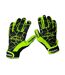 Murphys Unisex Adult Crackle Effect Gaelic Gloves (Black/Lime Green) - UTRD1426