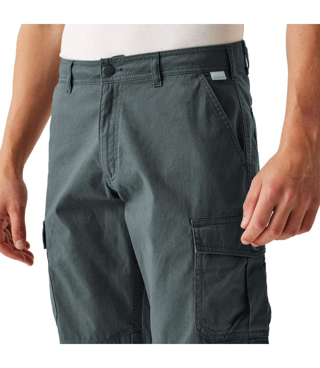 Mens Ruwan Casual Shorts Seal Grey Regatta-4