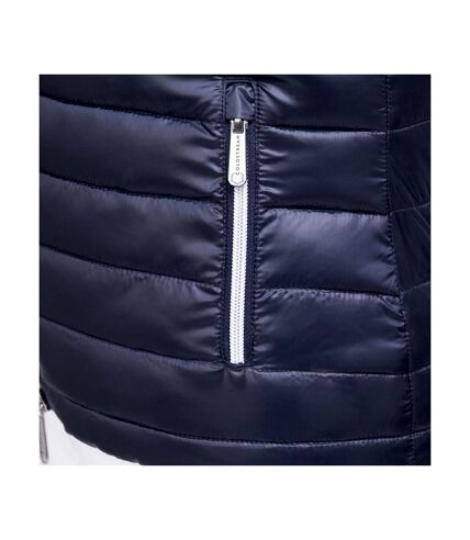 Coldstream Womens/Ladies Southdean Quilted Coat (Navy/White/Blue)