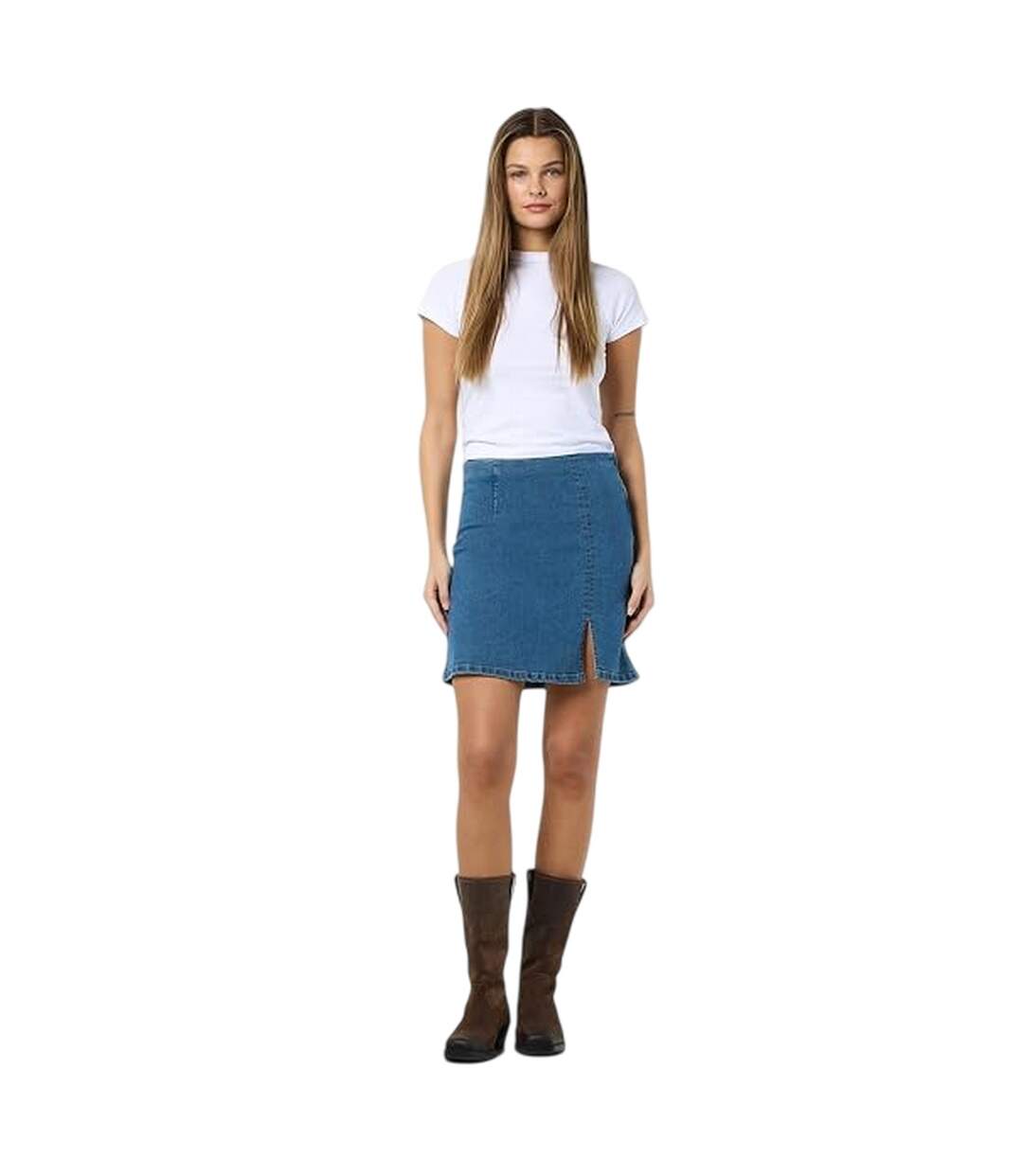 Womens/ladies Denim Mini Skirt Denim Blue Noisy May-4