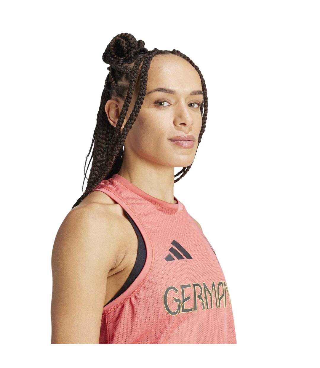 Débardeur Germany Femme Rouge Écarlate Adidas-4