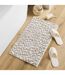 Tapis de Bain Friza 45x75cm Blanc & Marron-5
