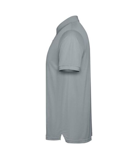 Mens Tormo Short-sleeved Polo Shirt Grey Roly