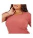 Womens/ladies Scoop Neck Plus Slim T-shirt Clay Brave Soul-3