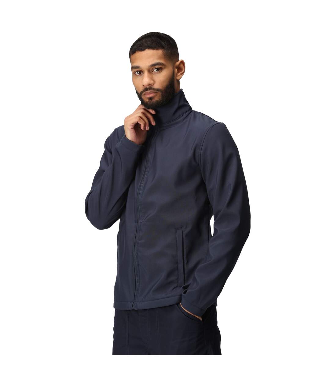 Regatta Standout Mens Ablaze Printable Softshell Jacket (Navy) - UTRW6353