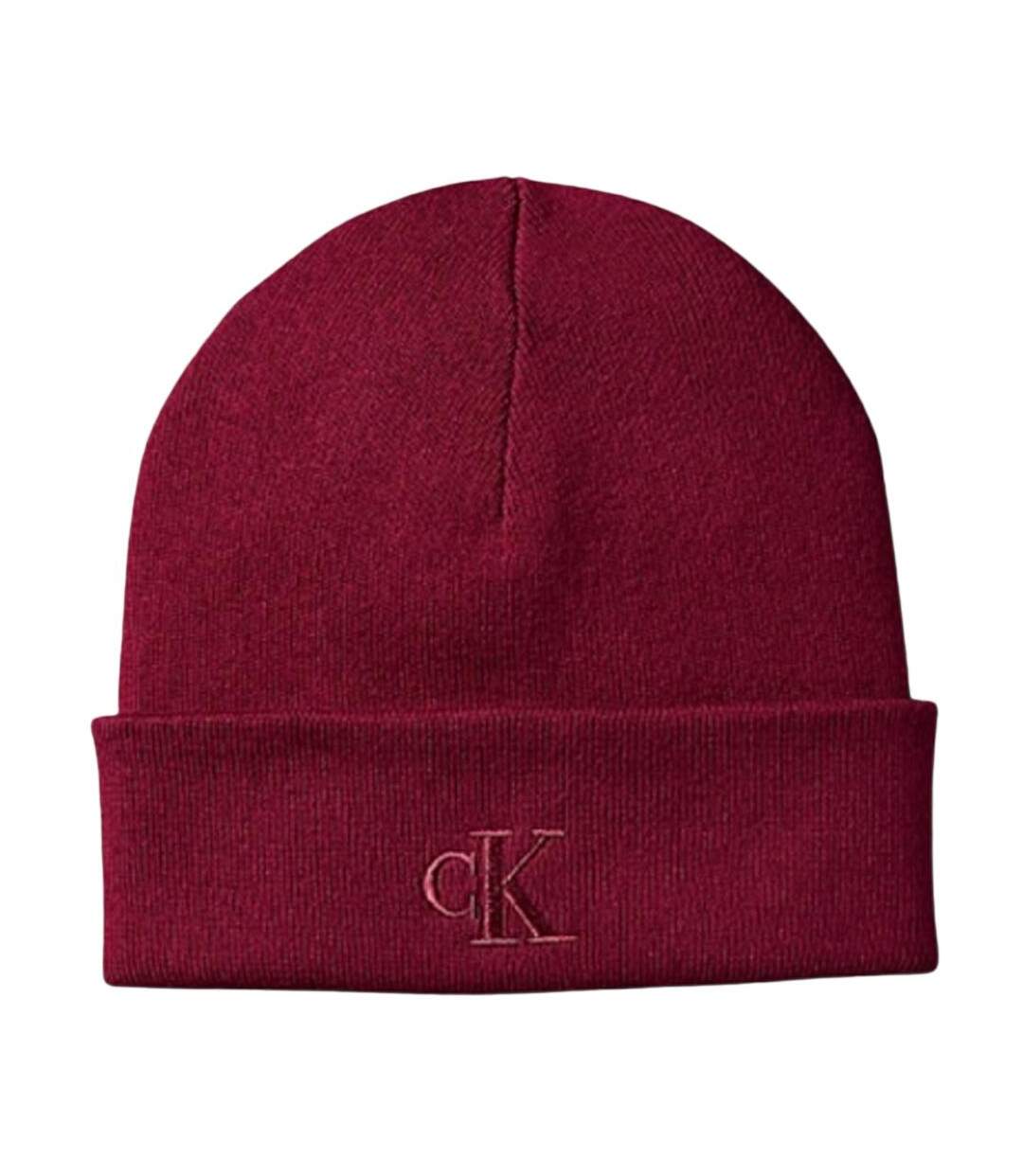 Bonnet rouge homme calvin klein jeans fine-1