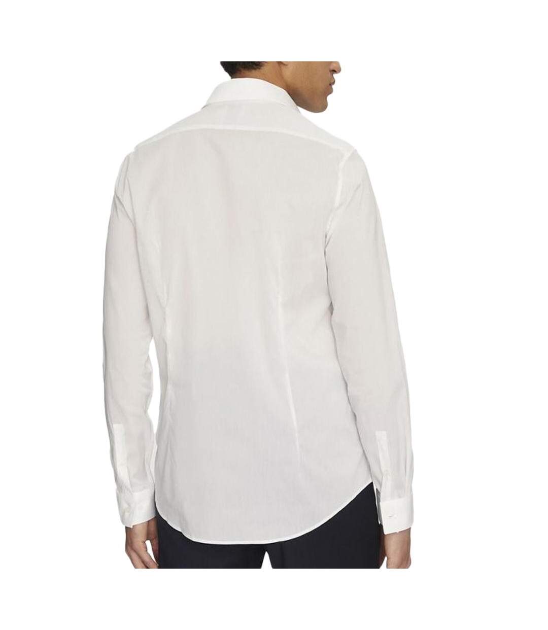 Chemise blanche homme calvin klein jeans poplin stretch - 38-2