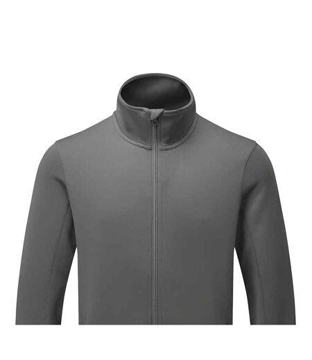 Mens sustainable sweat jacket dark grey Premier