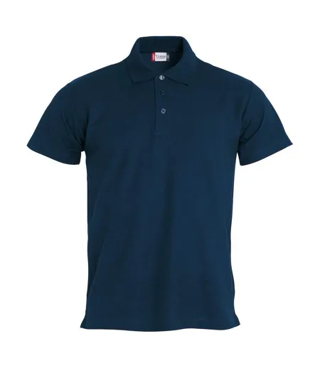 Polo Basic Homme Bleu Marine Foncé Clique