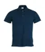 Polo Basic Homme Bleu Marine Foncé Clique-1