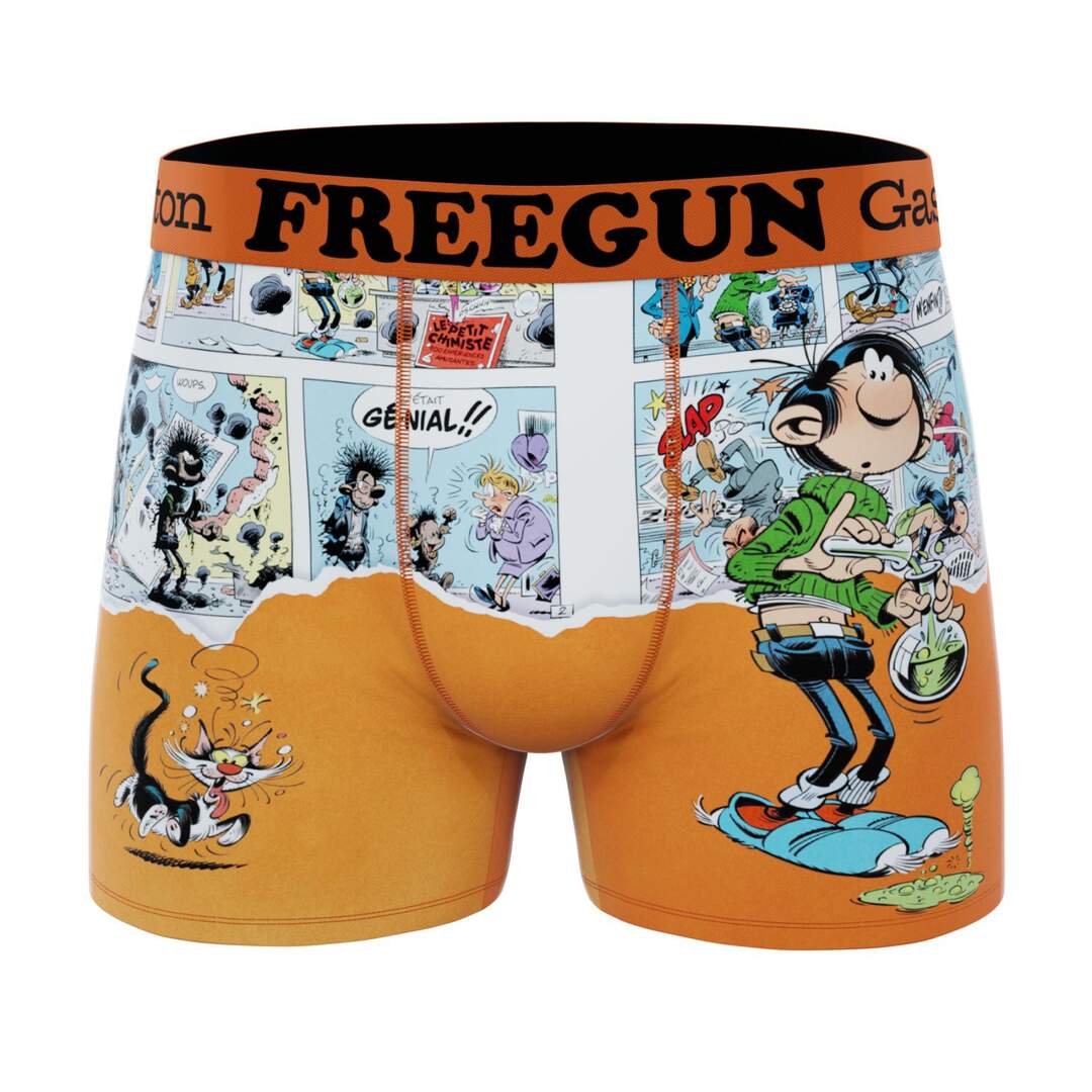 Lot de 3 boxers homme Gaston Lagaffe Freegun-5