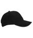 Beechfield Adults Unisex Athleisure Cotton Baseball Cap (Pack of 2) (Black/Graphite) - UTBC4243