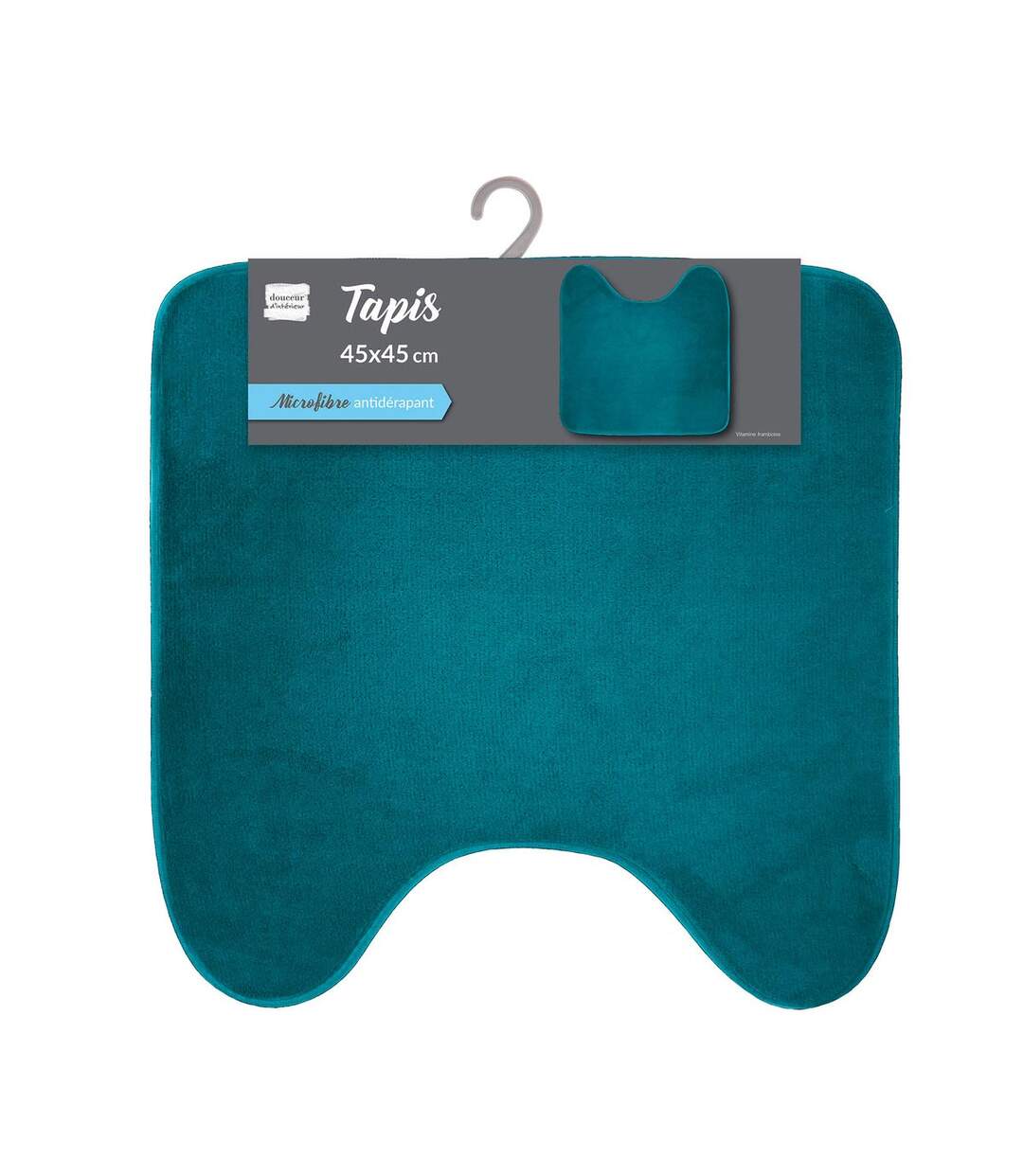 Tapis Contour WC Vitamine II 45x45cm Bleu Émeraude-5