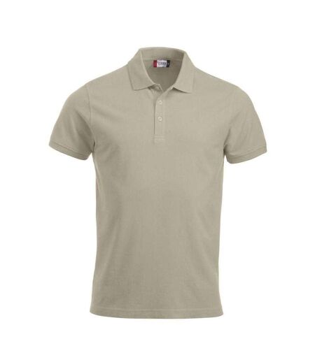 Mens Classic Lincoln Polo Shirt Light Khaki Clique
