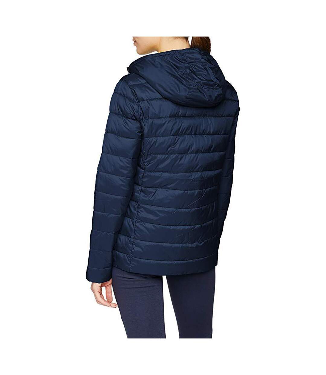 Urban snowbird veste rembourrée à capuche femme bleu marine/jaune Result