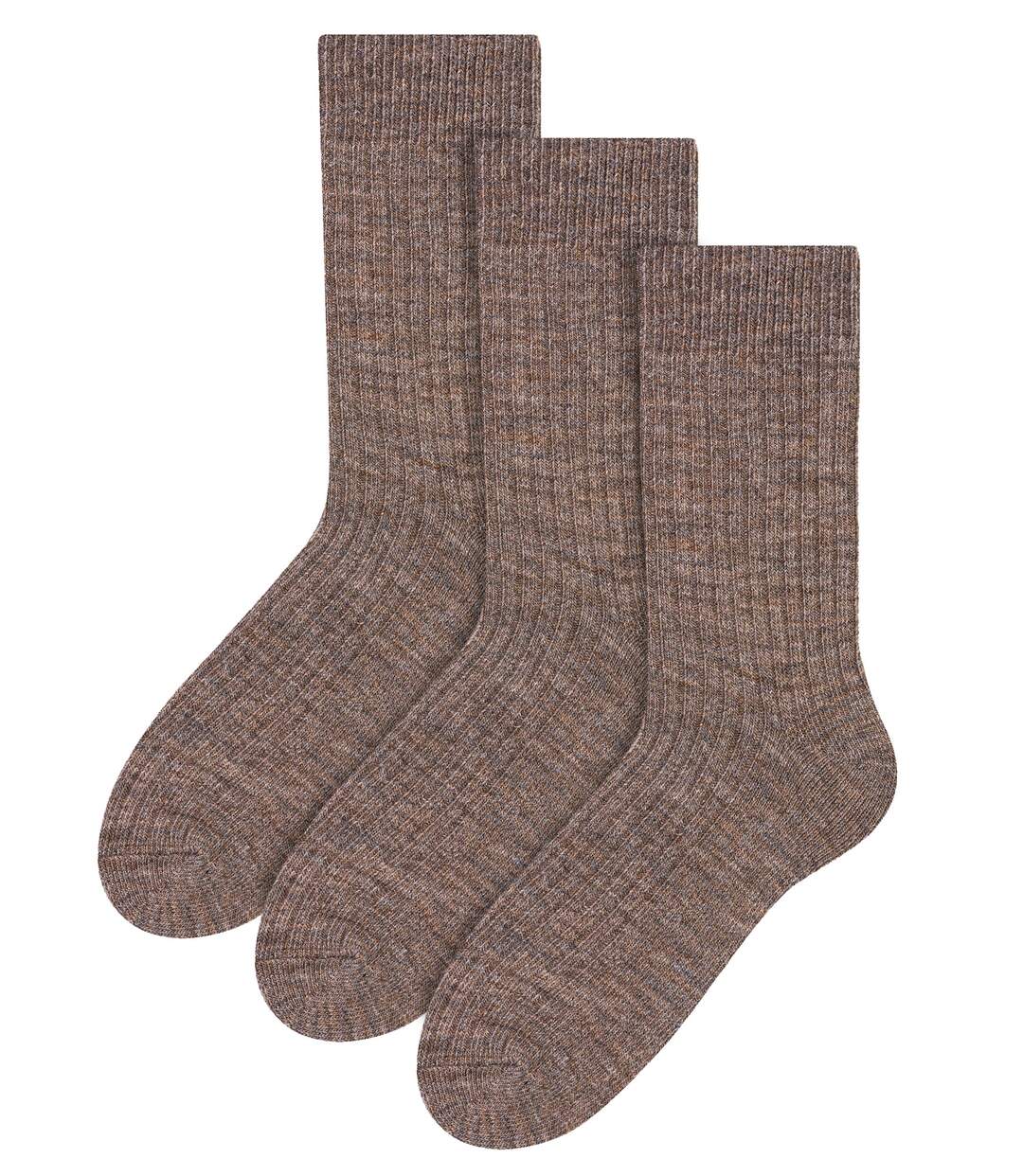 Steven - 3 Paires Homme Chaussettes Laine Alpaga Randonnée Chaudes