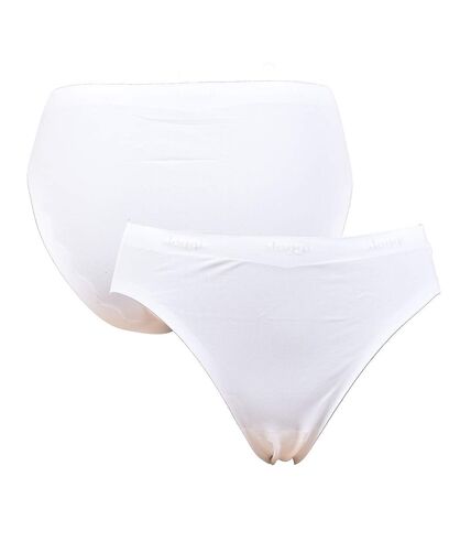 Culottes Femme SLOGGI Confort Qualité supérieure Pack de 3 SLOGGI INVISIBLE Blanc Microfibre