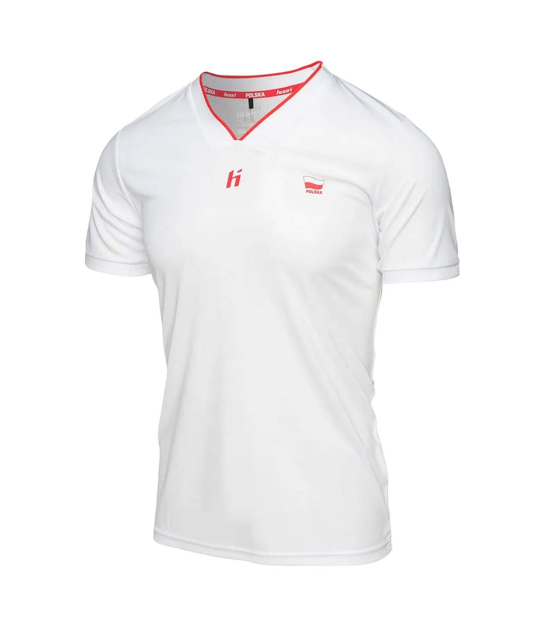 T-shirt Homme Blanc Vif Rouge Huari-2