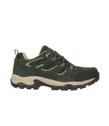 Mens Voyage Suede Waterproof Walking Shoes Green Mountain Warehouse