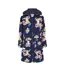 Womens/ladies Long Length Waterproof Jacket Navy Pink White Lazy Jacks-1
